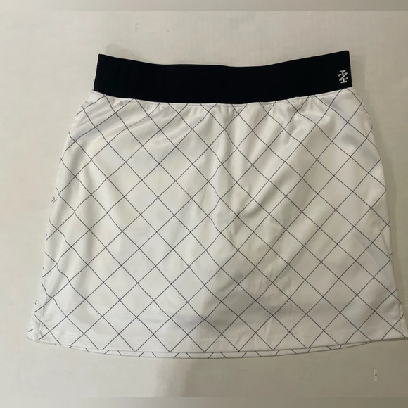 Izod Golf White Black striped Skort Size Small - Picture 1 of 5